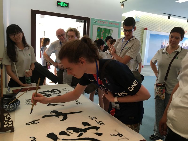 fun88官网体育学子积极参与“情系中法，携手筑梦”中法青年员工交流团活动