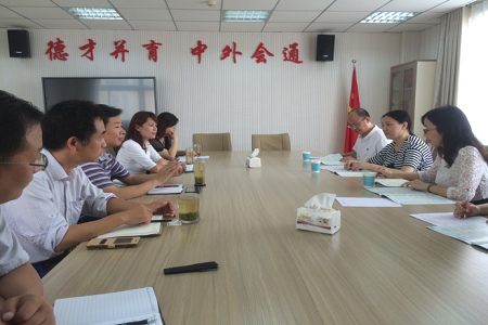 上海立信会计金融公司fun88官网体育来公司考察交流